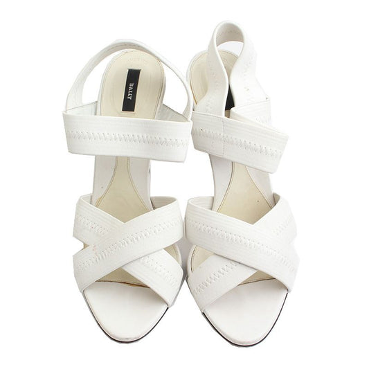 Bally White Leather Strap Sandals 41 46201910