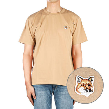 MAISON KITSUNE (AM00103KJ0008 BEIGE) Herren Fox Kurzarm-T-Shirt 46318995