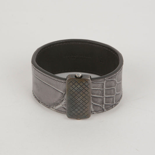 Bottega Veneta Silver Buckle Bangle Bracelet M 45806439