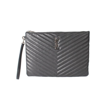 SAINT LAURENT Clutch Tasche Medium Matelassé mit Silberdetails 559193 CWU02 1112 46529643