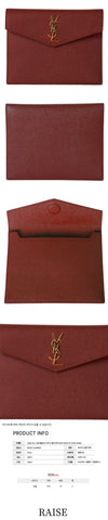 SAINT LAURENT Envelope Pouch Clutch 565733 1GF0J 6008 46529651 [P]