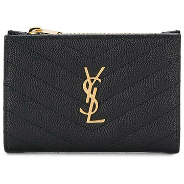 Saint Laurent Gold Matelassé Coin Purse 668287 BOW01 1000 46529705