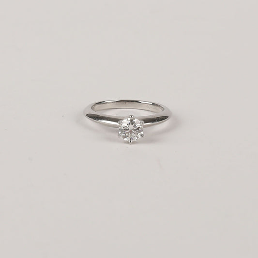 Tiffany & Co Size 5 PT950 Platinum 0.4 Carat Setting Wedding Ring 45923427