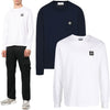 STONE ISLAND Longsleeve mit Logo-Patch 101522713 A0001 A0020 46366569 [P]