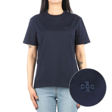 Tory Burch Embroidered Logo Short Sleeve T-Shirt 46606242