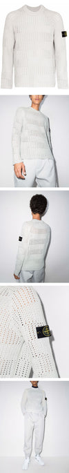 Stone Island Stone 22SS Patch Knit Off-White 7615528D3 V0003 46780578 [P]