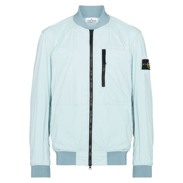 STONE ISLAND Stone 22SS Wappen Skin Touch Nylon-TC Jacke Aqua 761541331 V0044 46780568
