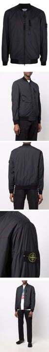STONE ISLAND Wappen Nylon-TC Jacke Dunkelblau 761541331 V0020 46780637 [P]