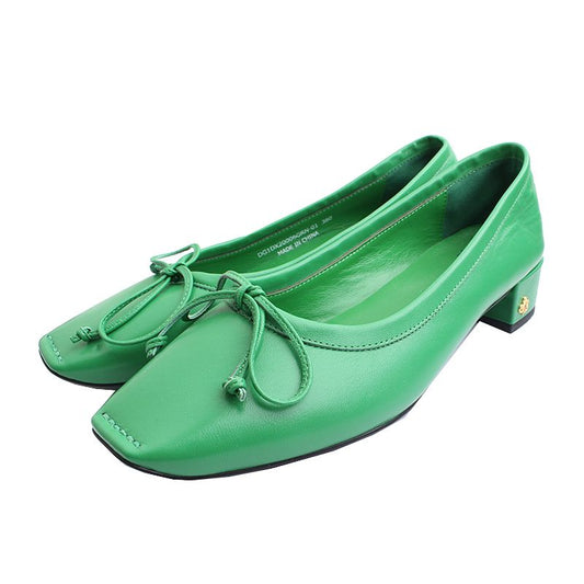 SUECOMMA BONNIE Grüne Schleifen-Flachschuhe 380 46836348