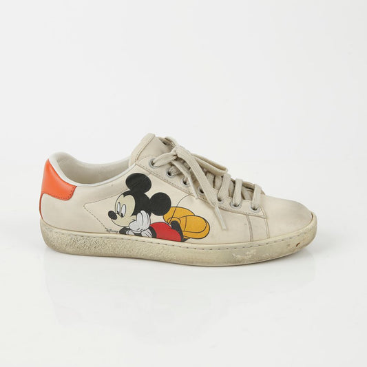 Gucci White Leather X Disney Ace Sneakers 34.5 46487620