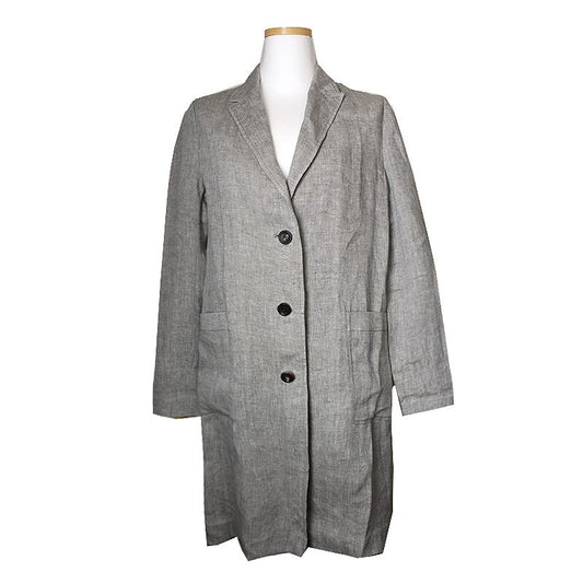 VANESSA BRUNO Atte Herringbone Leinen Langjacke 66, 66 ½ 46891253