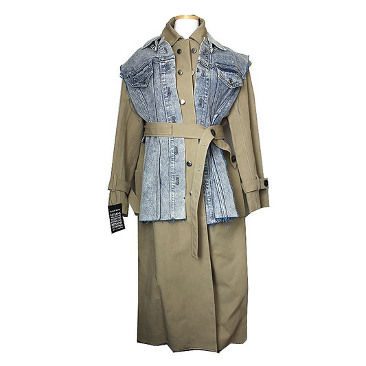 Proenza Schouler Denim Cover Trench Coat 55, 66 47107255