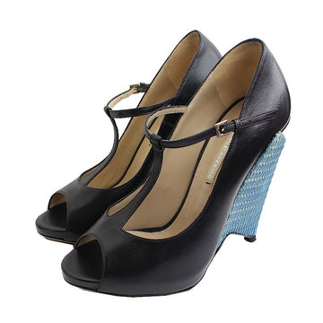 Nicholas Kirkwood Nicolas Kirkwood Black Wedge Heel Pumps 37 47190925