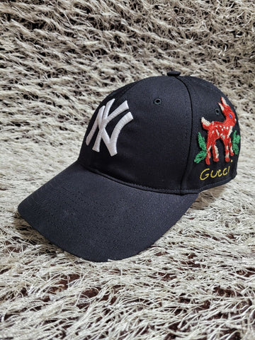 GUCCI X MLB Bambi Stickerei Baseballkappe OS 47313544