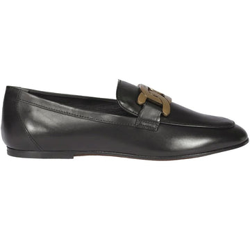 Tods Gold Chain Logo Loafer Black XXW79A0DD00 NF5 B999 47353829