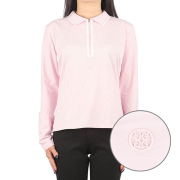 GFORE (G4LC0K863 BLUSH) Damen Golf Polo Langarm T-Shirt 47362907