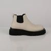 Bottega Veneta Cream Leather Rug Chelsea Ankle Boots 38 47298689 [P]