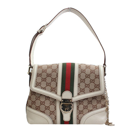 GUCCI 三線限定版GGキャンバスショルダーバッグ(145999) 47508763