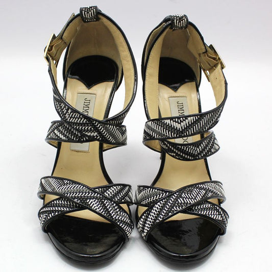 JIMMY CHOO オープントゥハイヒールサンダル 37.5 47641401