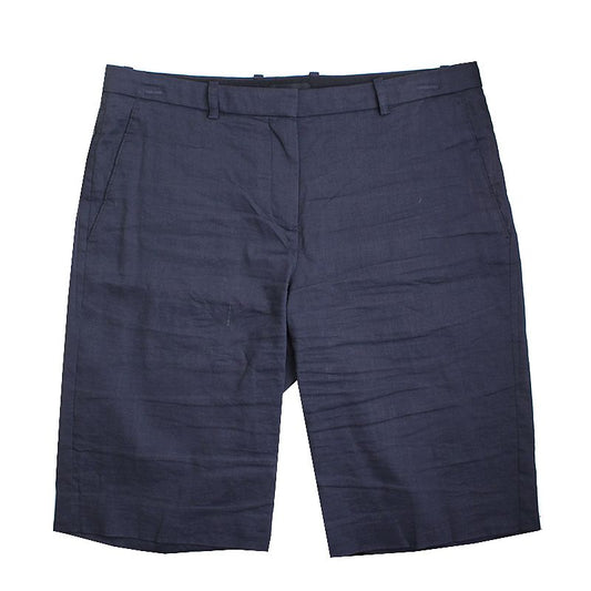 THEORY Navy Leinen Bermuda-Hose 77 47667796