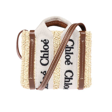 Chloe Woody Nano Tote/Crossbody Bag Tan CHC23UP235K41 25M 47784215