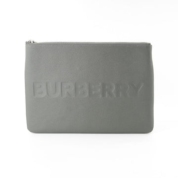 BURBERRY Clutch 80528841 grau Leder 47884495