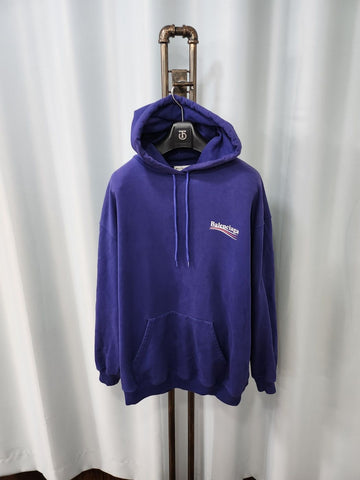 BALENCIAGA Wave Logo Oversized Hoodie M/100 47904476
