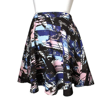 MSGM マルチカラー ミニフレアスカート 55 48266872