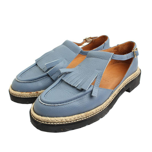 Other Brand Donkey Blue T-Strap Loafers 37 48397761