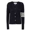THOM BROWNE 22FW Diagonale Armbinde V-Ausschnitt Strickjacke 415 48463324 [P]