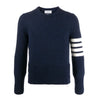 THOM BROWNE 22FW 斜めクルーネックプルオーバーウールニット 01085 415 48463523 [P]