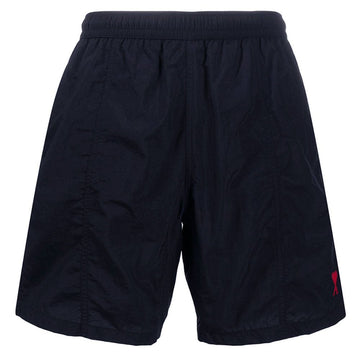 AMI Heart Logo Swim Shorts Navy E21HBW03 393 410 48576859