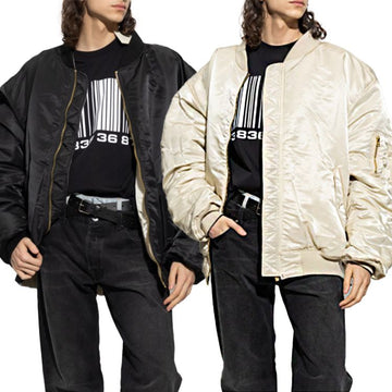 VETEMENTS アルファインダーストリー MA-1 ダブルジッパー リバーシブル ボンバージャケット UE63JA121B 48867110