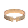 HERMES H Blanc Armreif Damenarmband Maron Glacé Roségold H700001FO19PM 48876048 [P]