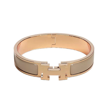 HERMES H Blancバングル女性用ブレスレットマロングラッセローズゴールドH700001FO19PM 48876048