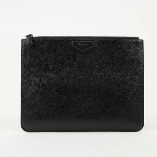 Givenchy Large Black Leather Antigona Clutch 06072272 48438283