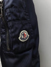 Moncler Navy Black Tricot Arm Pocket Jacket Cardigan 48988055 [P]