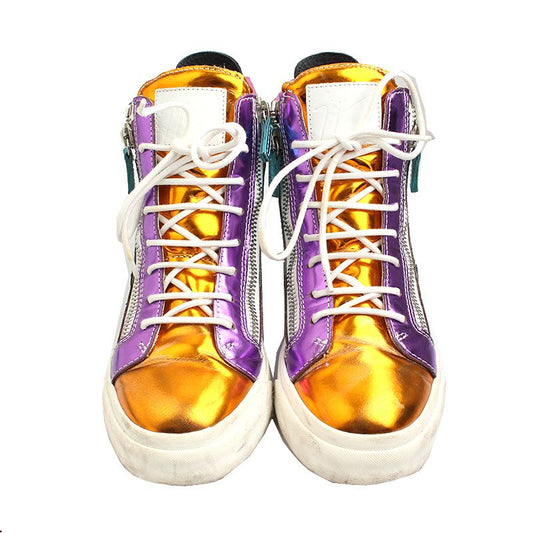 GIUSEPPE ZANOTTI ジュゼッペ・ザノッティ マルチカラー ハイネックスニーカー 38 49150174