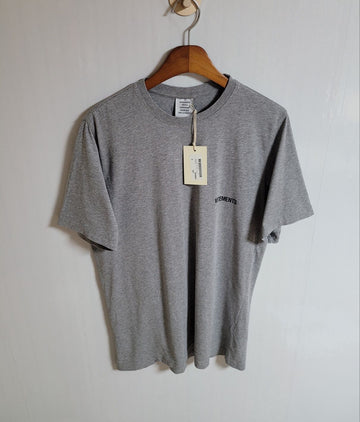 VETEMENTS Graues Logo T-Shirt S UAH21TR501 49271187