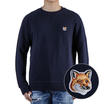 MAISON KITSUNE (AM00303KM0001 ネイビー) メンズ フォックスヘッド スウェットシャツ 49368637