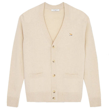 MAISON KITSUNE V-Ausschnitt Cardigan Beige HM00501KT1006 P220 49391930