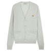 MAISON KITSUNE Fox Kopf Cardigan Lichtgrau EM00557KT1036 LG 49391938 [P]