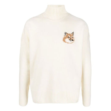 MAISON KITSUNE フォックスオーバーフィットハイネックニット JM00560KT1063 P700 49391944