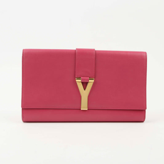 Saint Laurent 311213 Pink Leather Cavachic Clutch 48977852