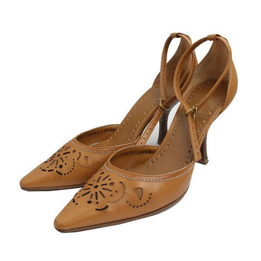 SALVATORE FERRAGAMO Kamel-Hüfthalter-Schuhe 6,5 49528419