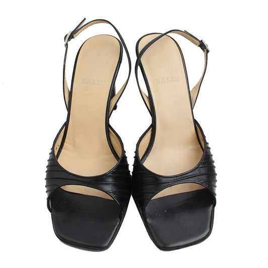 BALLY Schwarze Square-Toe Slingbacks 38.5 49530181