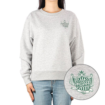 MAISON KITSUNE ライトグレー・メランジ・ロゴ・コンフォート・トレーナー 49793091