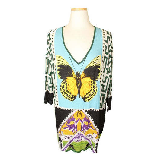 Mary Katrantzou Green Tone Print Top M 77 88 49869295