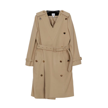 BURBERRY Beige Kaschmir-Gürtel Doppelreiher Mantel 8046678 49856213