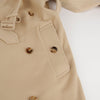 BURBERRY ベージュ カシミヤ ベルト付き ダブルブレスト コート 8 49856213 [P]